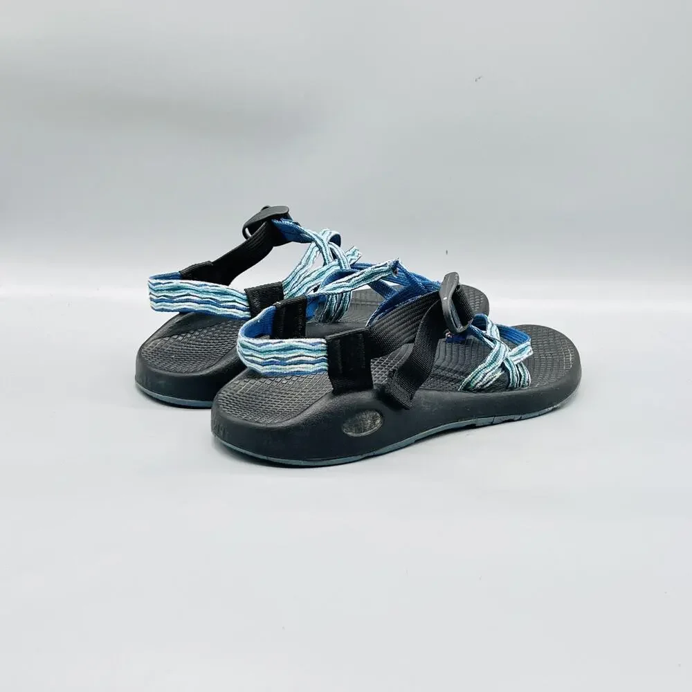 Chaco Sandals Womens 9 Blue Strappy Adjustable Outdoor Hiking Shoes
